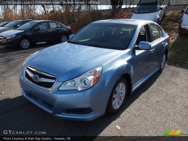 Sky Blue Metallic / Off Black 2010 Subaru Legacy 2.5i Premium Sedan