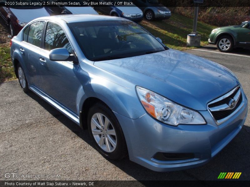 Sky Blue Metallic / Off Black 2010 Subaru Legacy 2.5i Premium Sedan