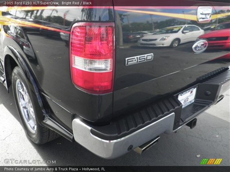 Bright Red / Black 2005 Ford F150 XLT SuperCrew
