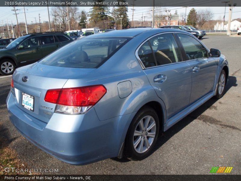 Sky Blue Metallic / Off Black 2010 Subaru Legacy 2.5i Premium Sedan