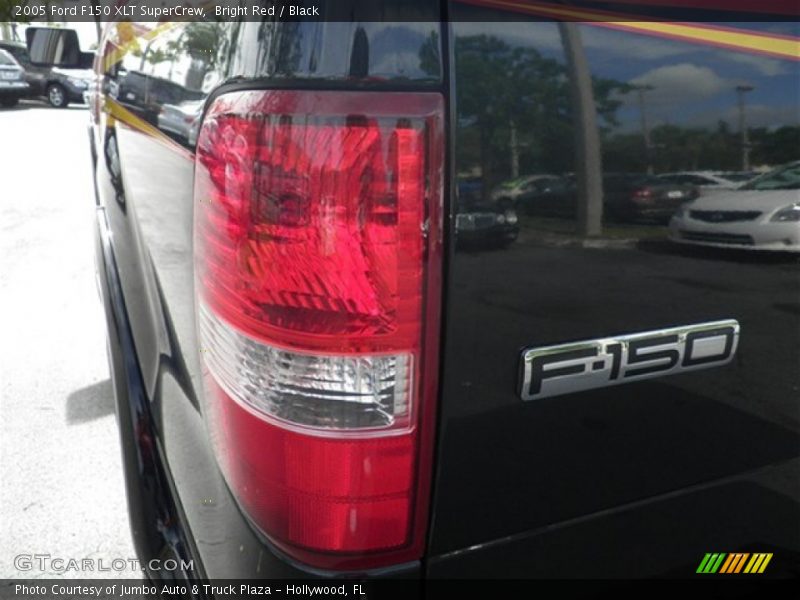 Bright Red / Black 2005 Ford F150 XLT SuperCrew