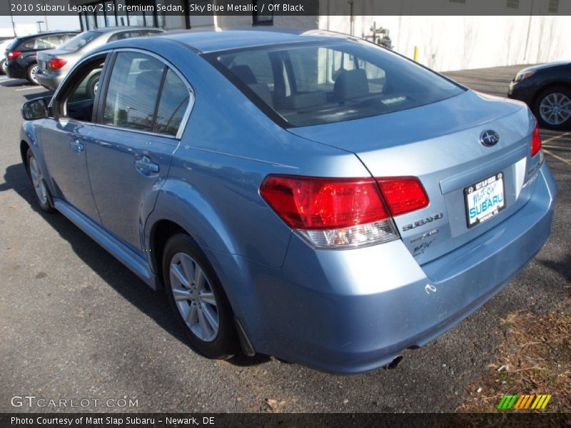 Sky Blue Metallic / Off Black 2010 Subaru Legacy 2.5i Premium Sedan