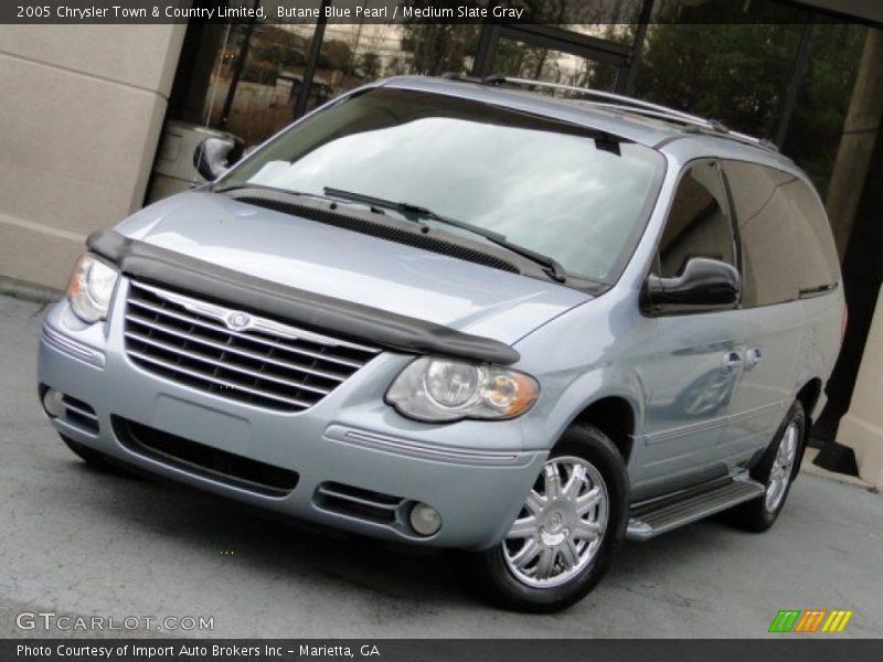 Butane Blue Pearl / Medium Slate Gray 2005 Chrysler Town & Country Limited