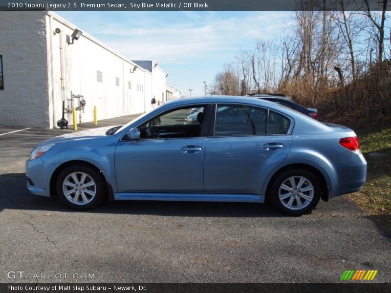 Sky Blue Metallic / Off Black 2010 Subaru Legacy 2.5i Premium Sedan