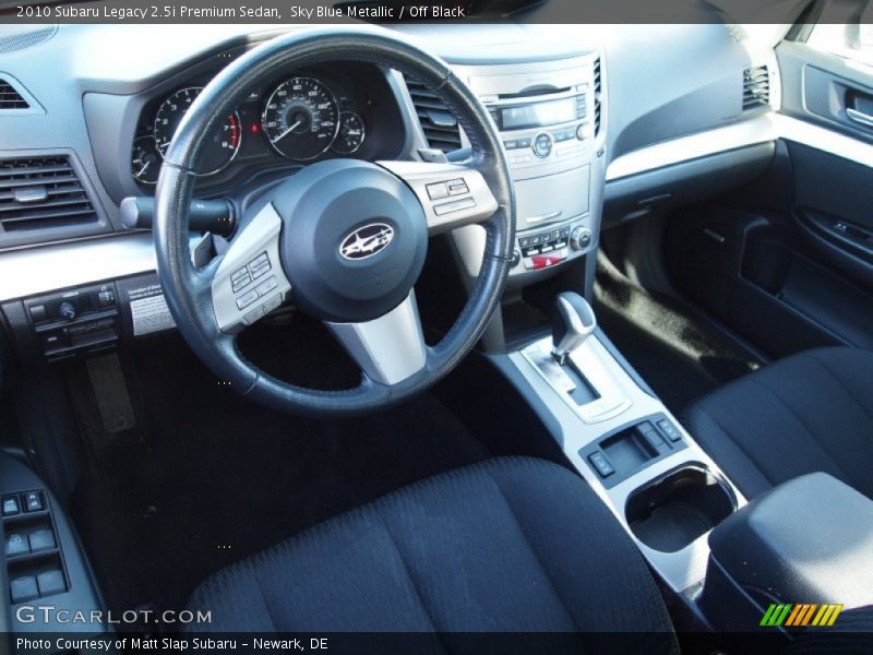 Off Black Interior - 2010 Legacy 2.5i Premium Sedan 