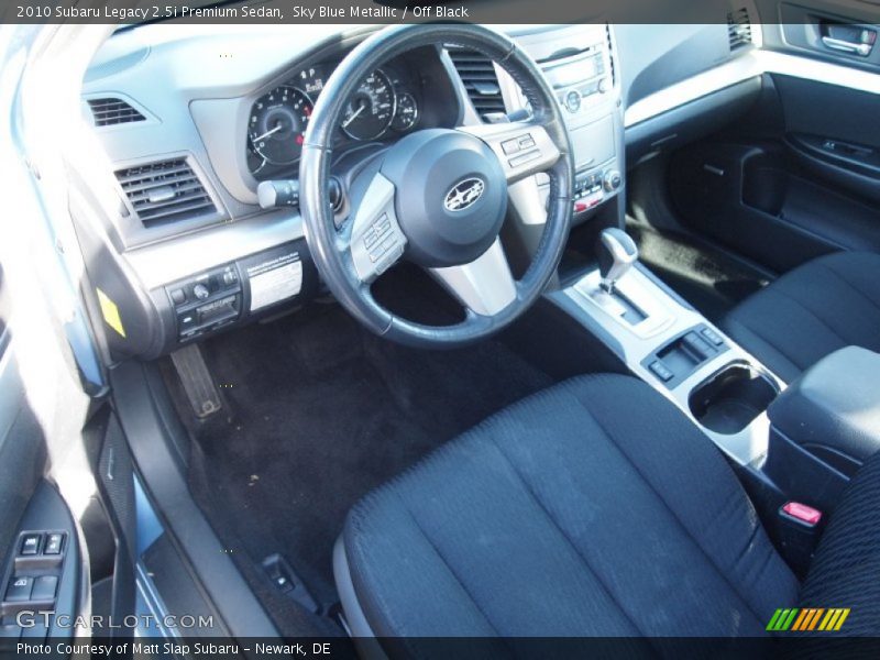 Sky Blue Metallic / Off Black 2010 Subaru Legacy 2.5i Premium Sedan