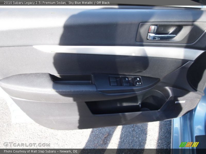 Sky Blue Metallic / Off Black 2010 Subaru Legacy 2.5i Premium Sedan