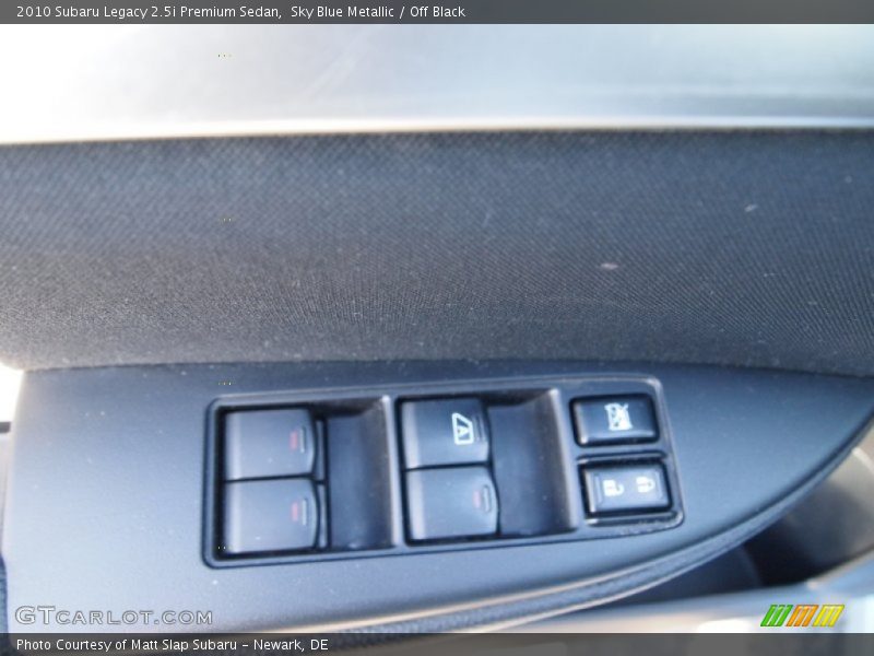 Sky Blue Metallic / Off Black 2010 Subaru Legacy 2.5i Premium Sedan