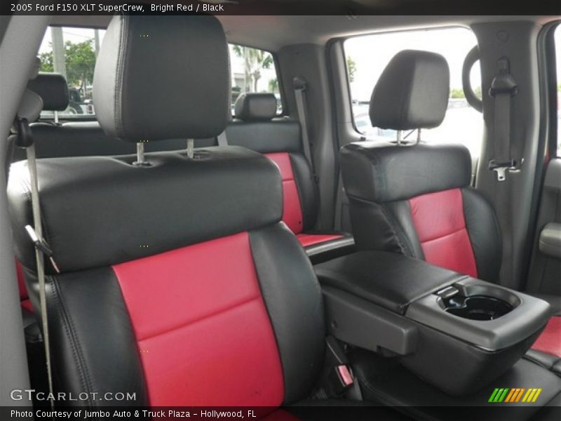 Bright Red / Black 2005 Ford F150 XLT SuperCrew