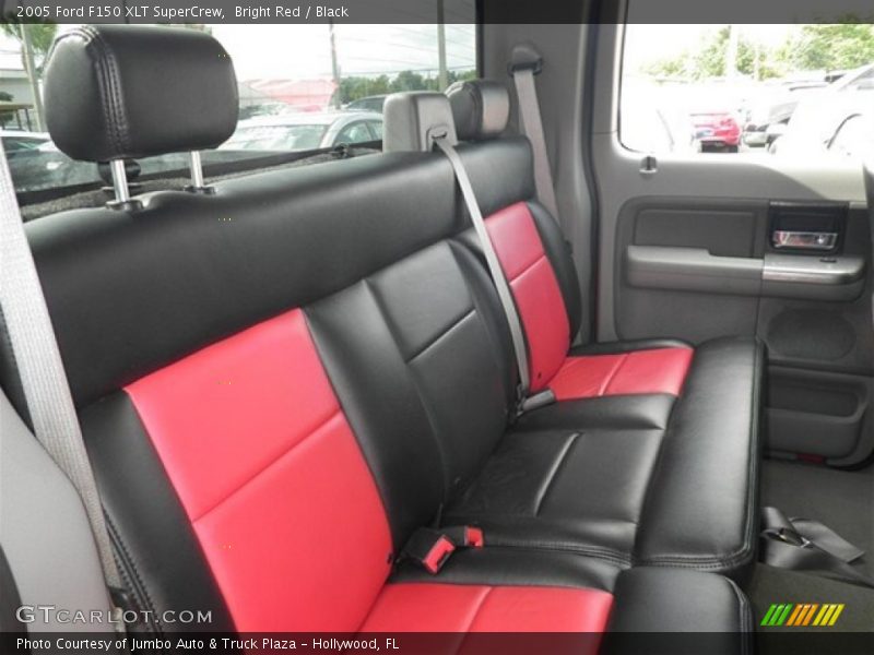 Bright Red / Black 2005 Ford F150 XLT SuperCrew