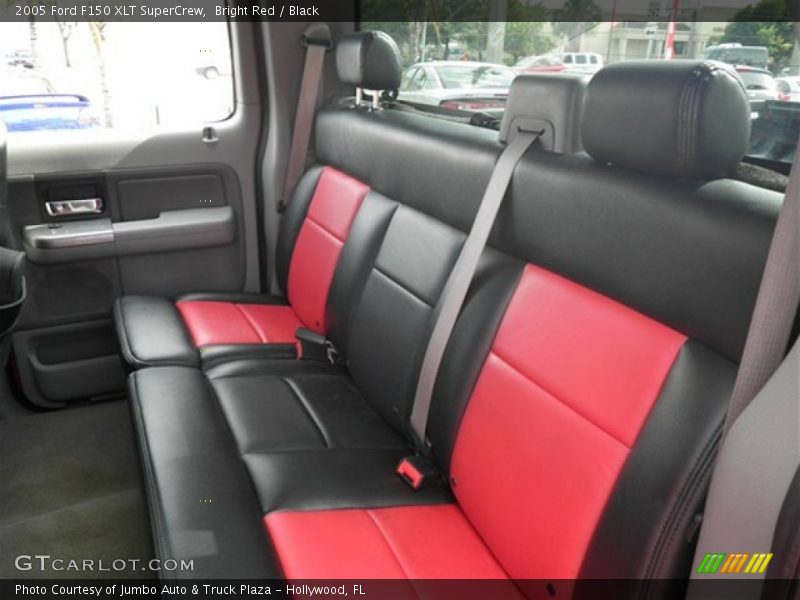 Bright Red / Black 2005 Ford F150 XLT SuperCrew