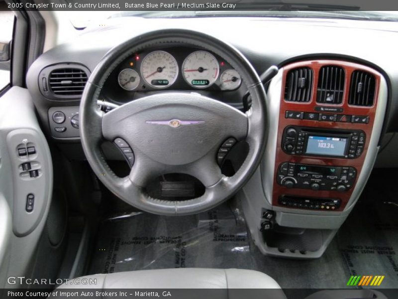 Butane Blue Pearl / Medium Slate Gray 2005 Chrysler Town & Country Limited