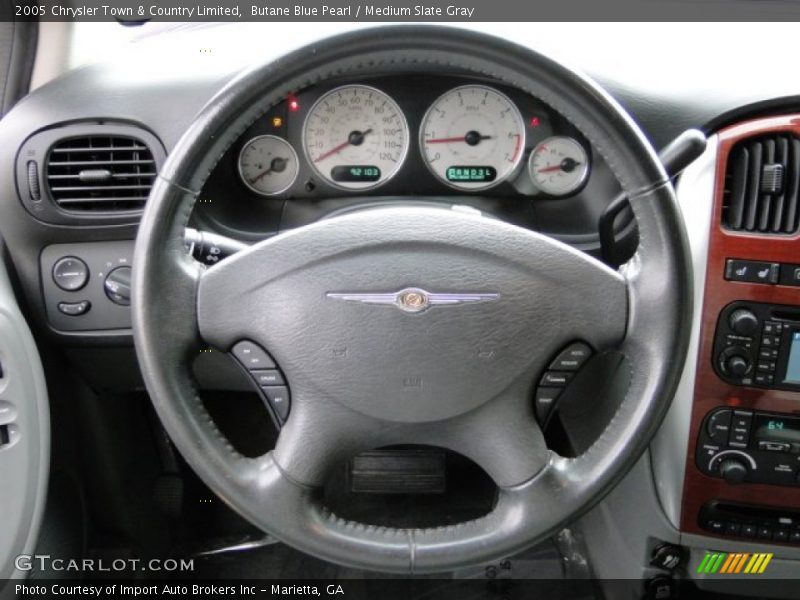 Butane Blue Pearl / Medium Slate Gray 2005 Chrysler Town & Country Limited