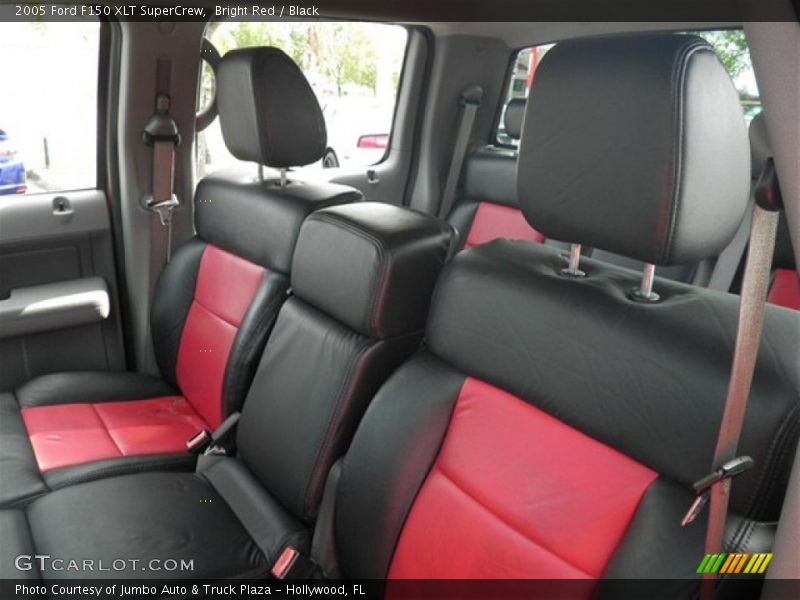 Bright Red / Black 2005 Ford F150 XLT SuperCrew