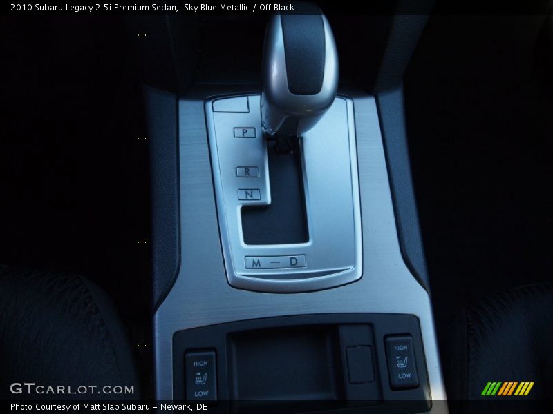 Sky Blue Metallic / Off Black 2010 Subaru Legacy 2.5i Premium Sedan