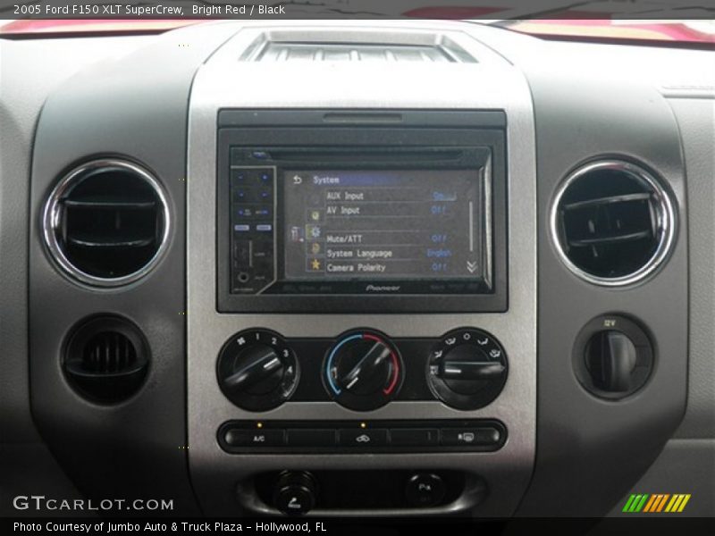 Bright Red / Black 2005 Ford F150 XLT SuperCrew