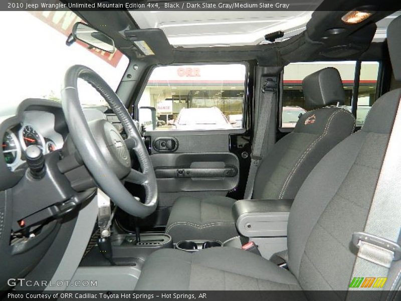 Black / Dark Slate Gray/Medium Slate Gray 2010 Jeep Wrangler Unlimited Mountain Edition 4x4