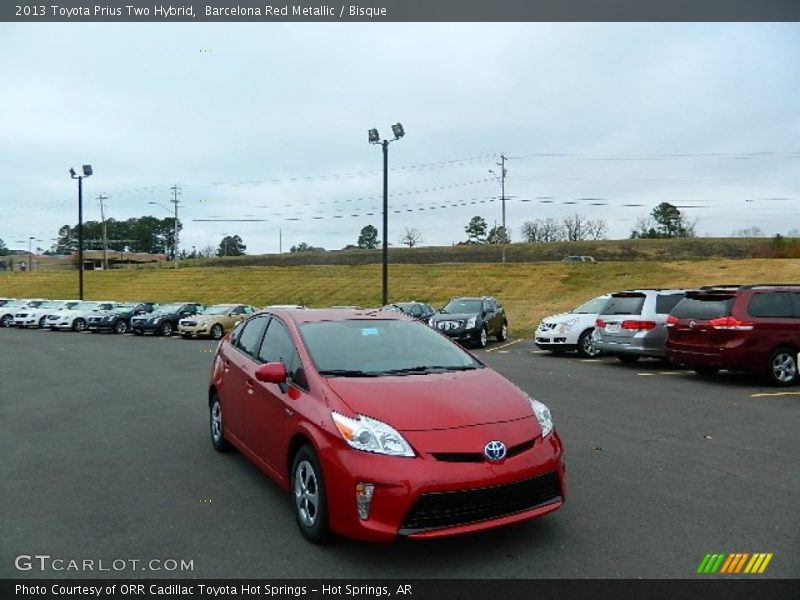 Barcelona Red Metallic / Bisque 2013 Toyota Prius Two Hybrid