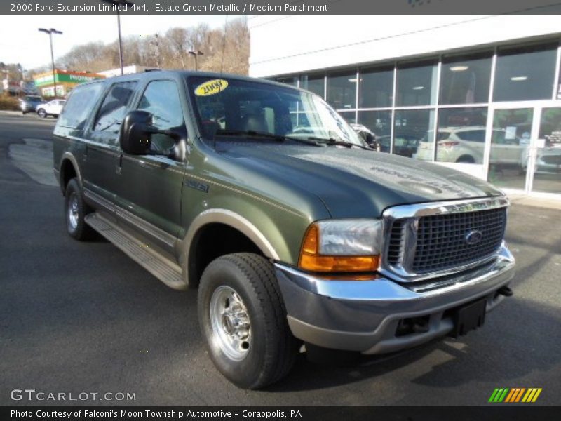 Estate Green Metallic / Medium Parchment 2000 Ford Excursion Limited 4x4