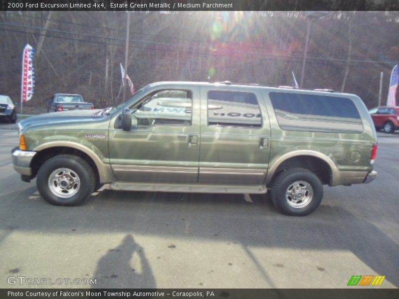 Estate Green Metallic / Medium Parchment 2000 Ford Excursion Limited 4x4