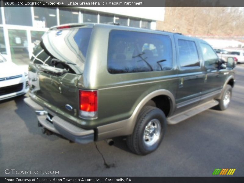 Estate Green Metallic / Medium Parchment 2000 Ford Excursion Limited 4x4