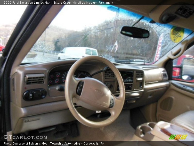 Estate Green Metallic / Medium Parchment 2000 Ford Excursion Limited 4x4