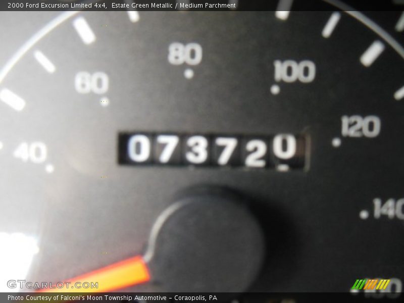 Estate Green Metallic / Medium Parchment 2000 Ford Excursion Limited 4x4