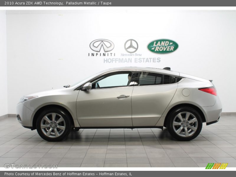 Palladium Metallic / Taupe 2010 Acura ZDX AWD Technology