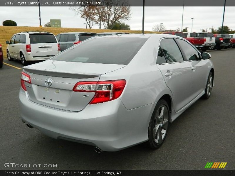 Classic Silver Metallic / Black 2012 Toyota Camry SE V6