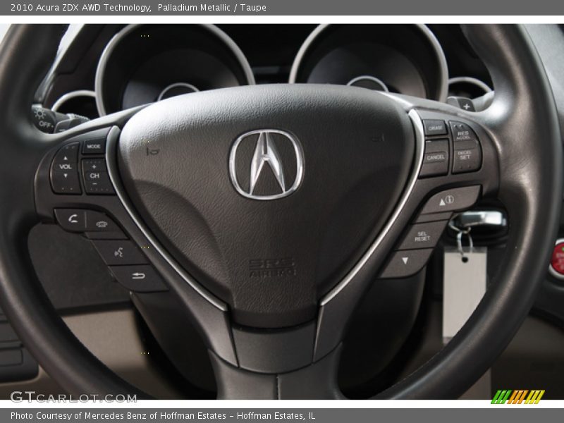 Controls of 2010 ZDX AWD Technology