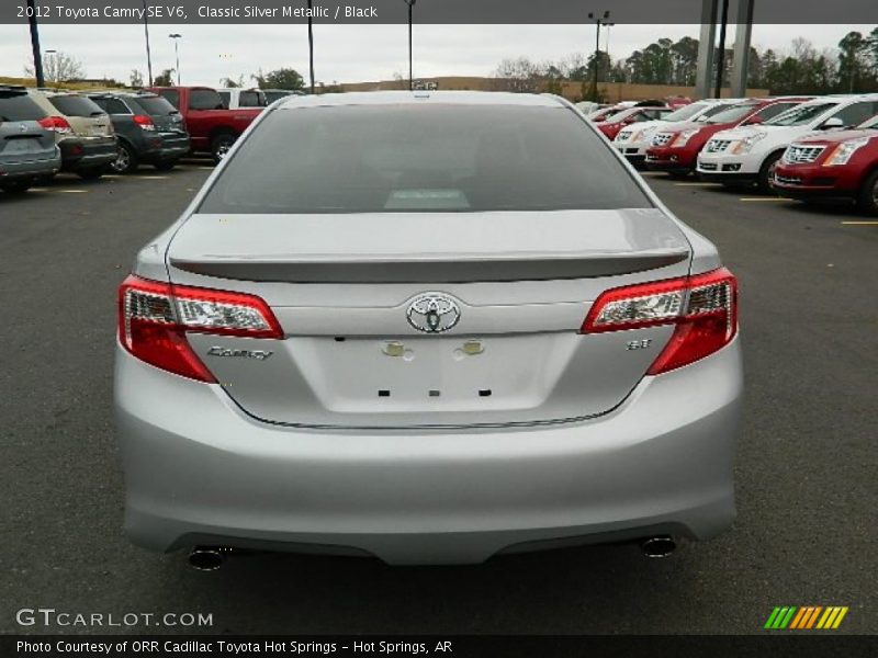 Classic Silver Metallic / Black 2012 Toyota Camry SE V6