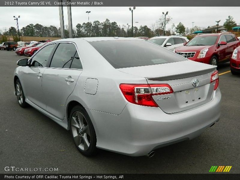 Classic Silver Metallic / Black 2012 Toyota Camry SE V6