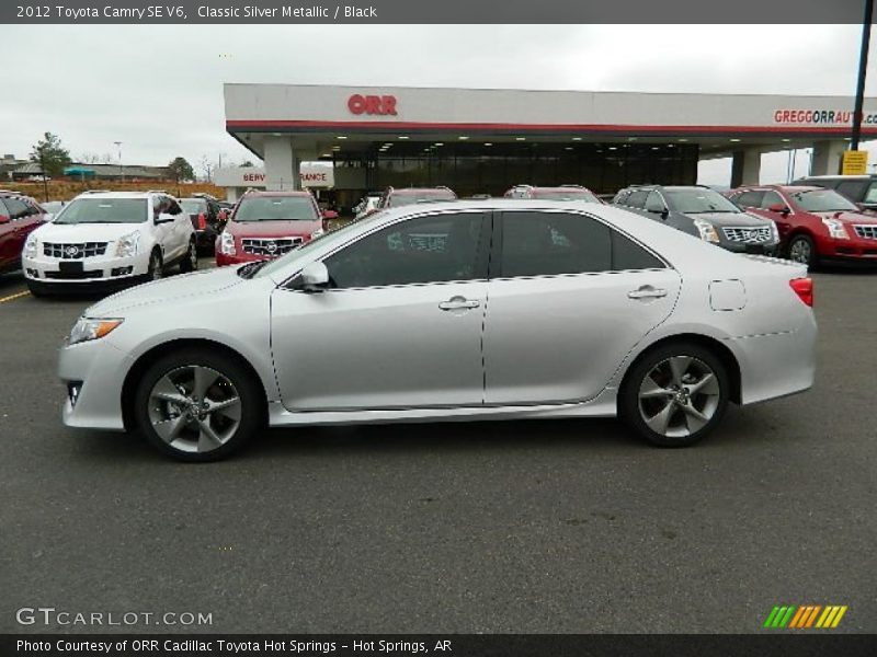 Classic Silver Metallic / Black 2012 Toyota Camry SE V6