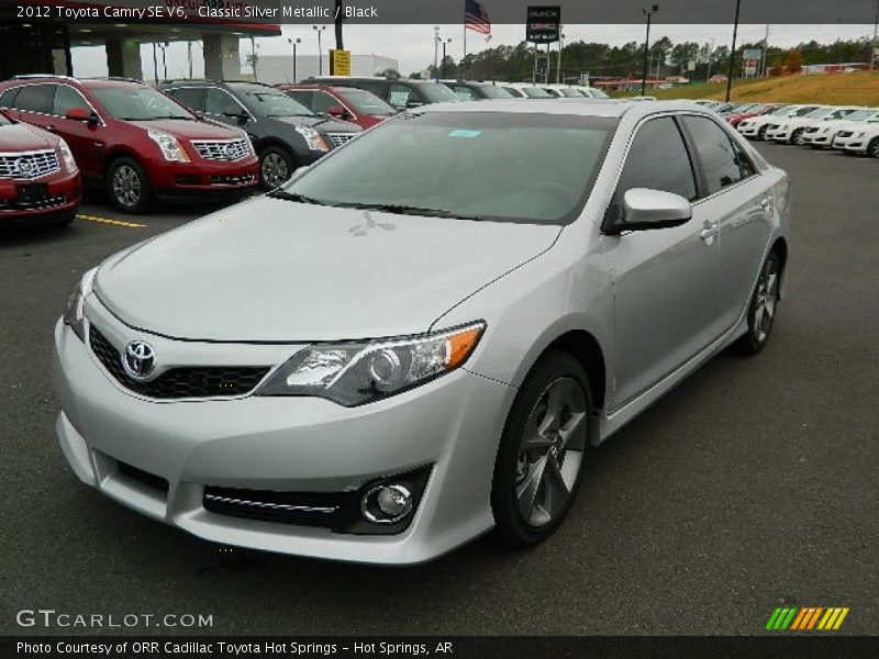 Classic Silver Metallic / Black 2012 Toyota Camry SE V6