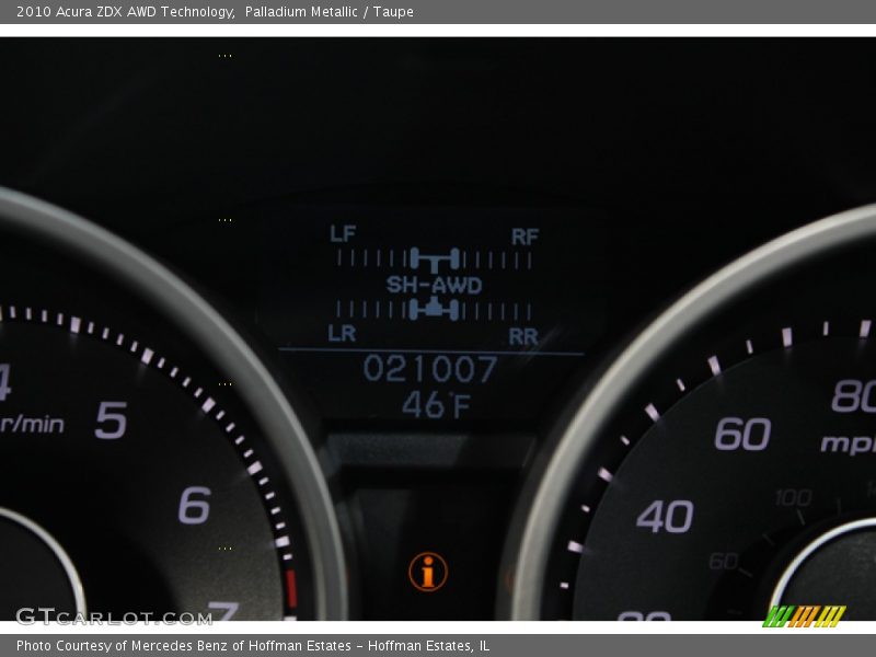Palladium Metallic / Taupe 2010 Acura ZDX AWD Technology