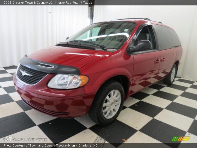Inferno Red Pearl / Taupe 2003 Chrysler Town & Country LX