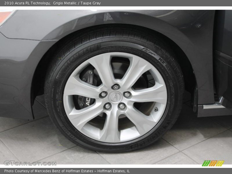 Grigio Metallic / Taupe Gray 2010 Acura RL Technology