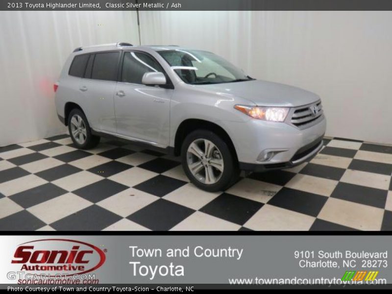 Classic Silver Metallic / Ash 2013 Toyota Highlander Limited