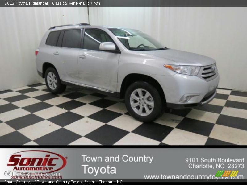 Classic Silver Metallic / Ash 2013 Toyota Highlander