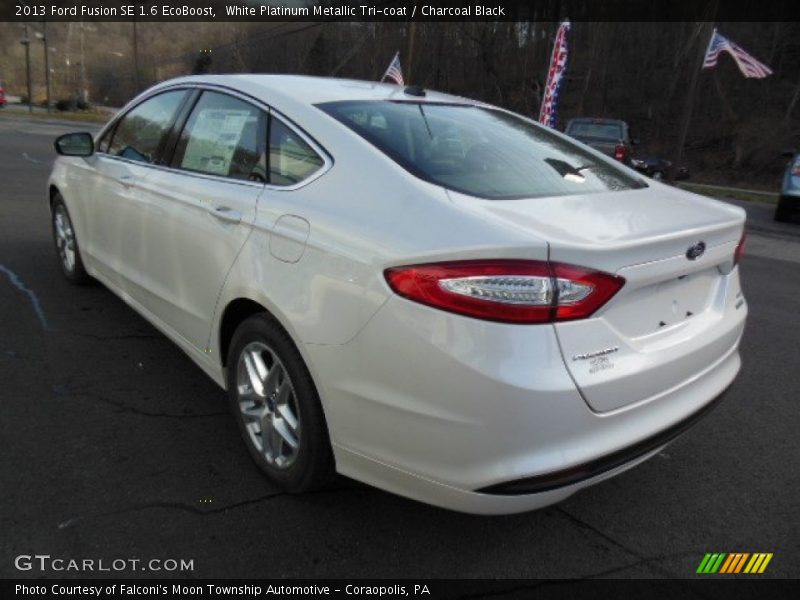 White Platinum Metallic Tri-coat / Charcoal Black 2013 Ford Fusion SE 1.6 EcoBoost