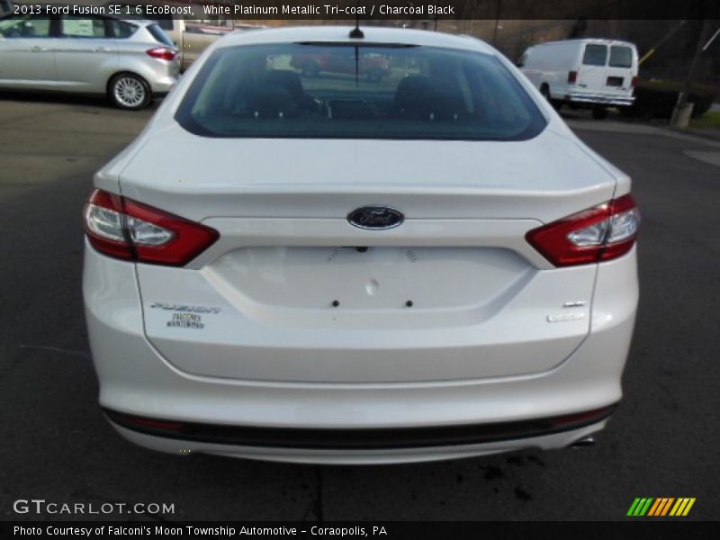 White Platinum Metallic Tri-coat / Charcoal Black 2013 Ford Fusion SE 1.6 EcoBoost