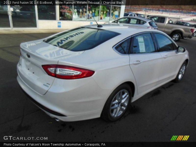 White Platinum Metallic Tri-coat / Charcoal Black 2013 Ford Fusion SE 1.6 EcoBoost