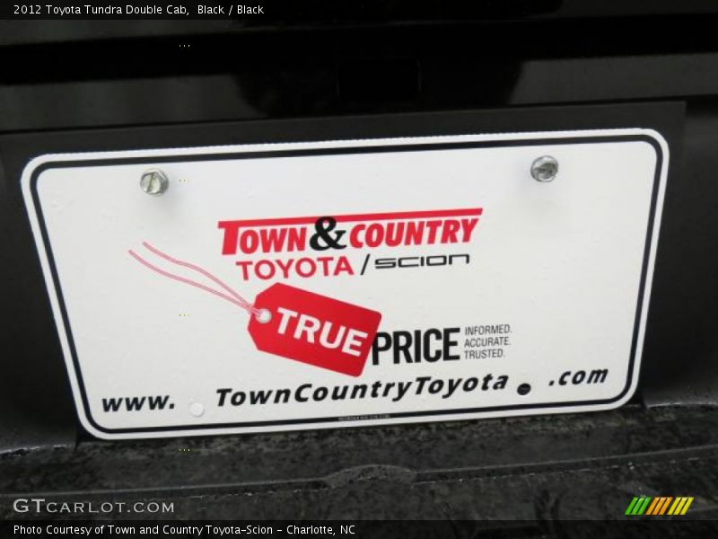 Black / Black 2012 Toyota Tundra Double Cab