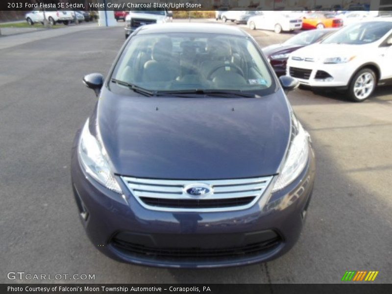 Violet Gray / Charcoal Black/Light Stone 2013 Ford Fiesta SE Sedan