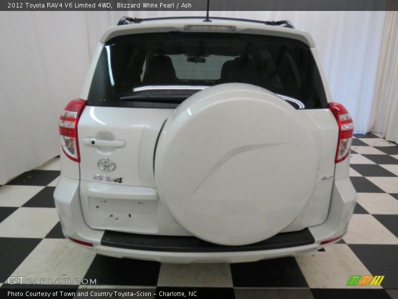 Blizzard White Pearl / Ash 2012 Toyota RAV4 V6 Limited 4WD