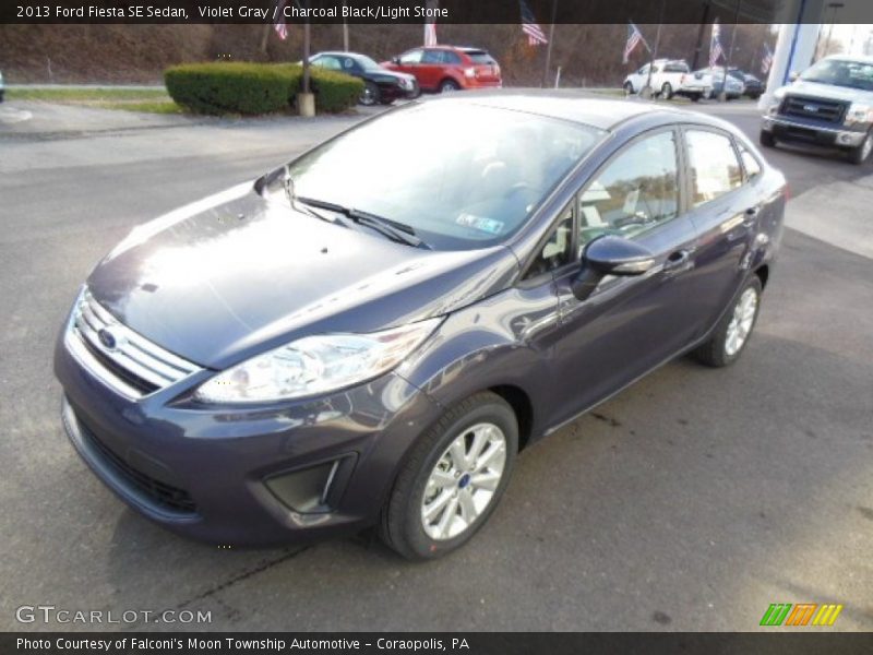 Violet Gray / Charcoal Black/Light Stone 2013 Ford Fiesta SE Sedan