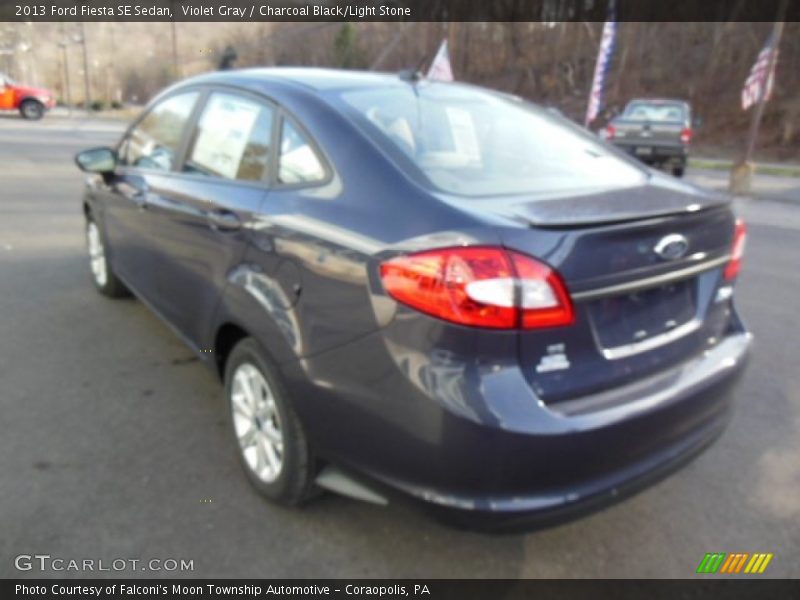 Violet Gray / Charcoal Black/Light Stone 2013 Ford Fiesta SE Sedan