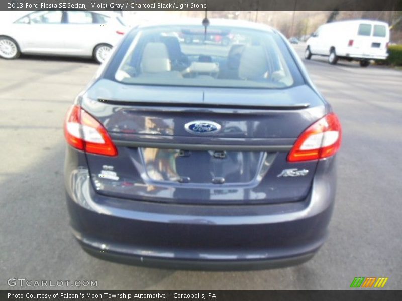 Violet Gray / Charcoal Black/Light Stone 2013 Ford Fiesta SE Sedan