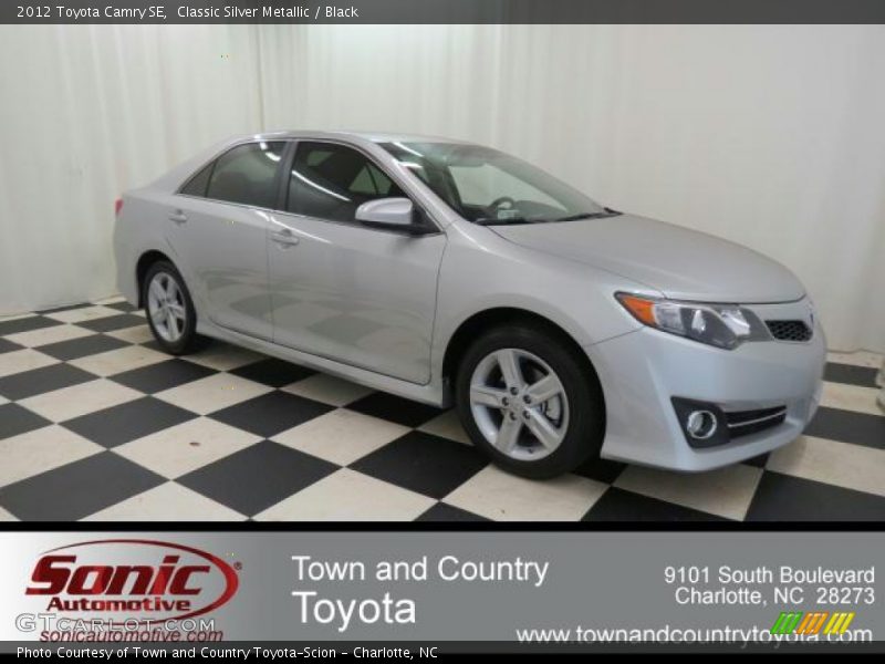 Classic Silver Metallic / Black 2012 Toyota Camry SE