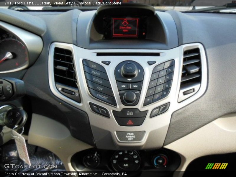 Controls of 2013 Fiesta SE Sedan